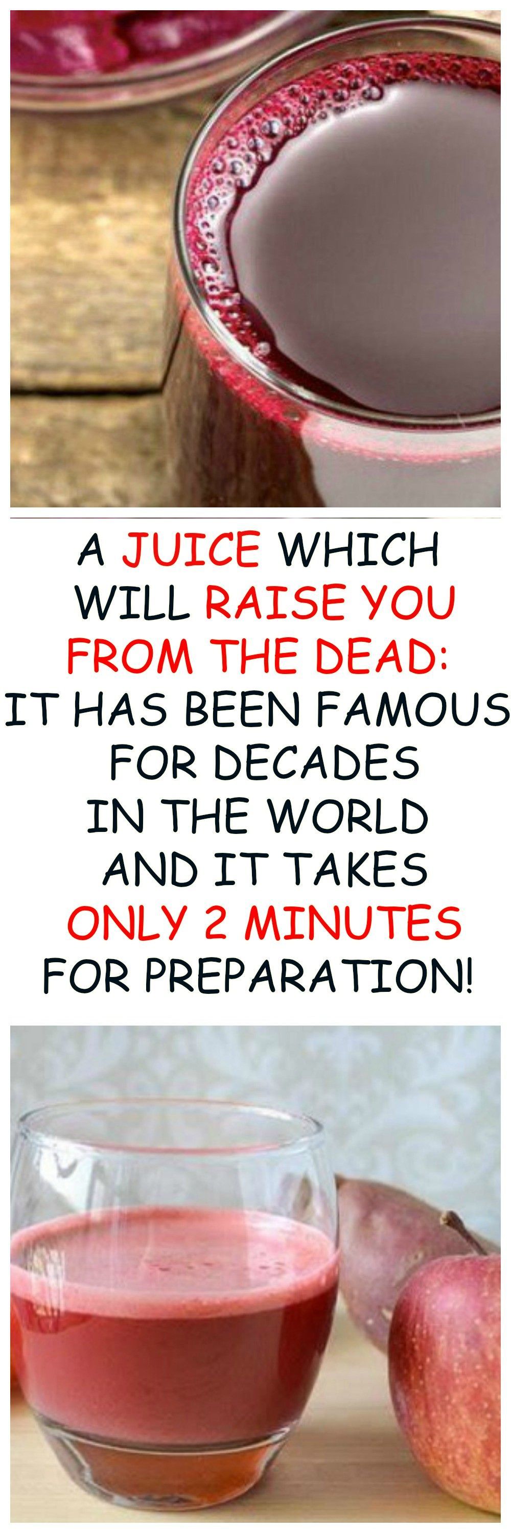 A JUICE WHICH WILL RAISE YOU FROM THE DEAD: IT HAS BEEN FAMOUS FOR DECADES IN THE WORLD AND IT TAKES ONLY 2 MINUTES FOR