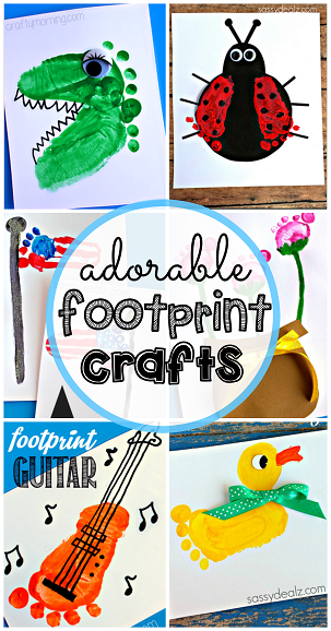 Adorable Footprint Crafts for Kids to Make – Crafty Morning