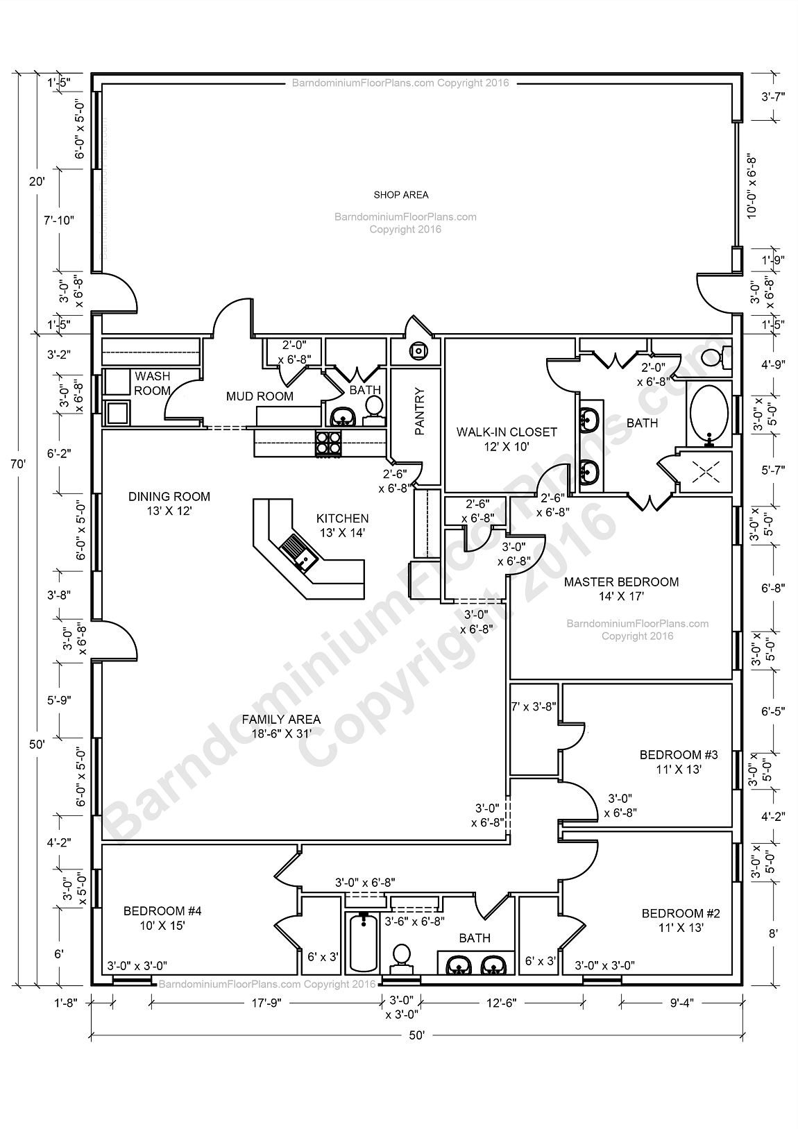 Barndominium Floor Plans | Barndominium Floor Plans.   1-800-691-8311
