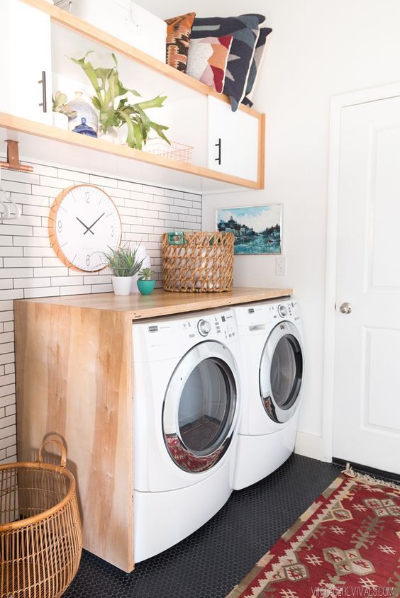 Beautiful laundry room inspiration | Found on vintagerevivals.com