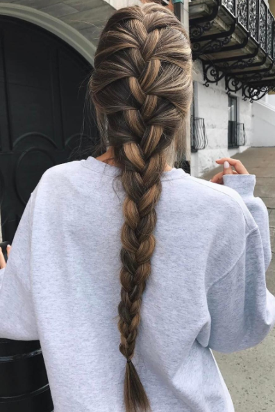 Beautiful Long Thick Braid on @cath_belle. xo