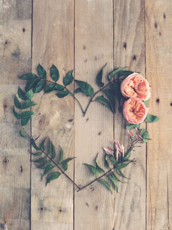 blooms | floral heart | via: romance weddings