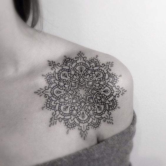 Bonus: Shoulder Tattoo – 31 of the Prettiest Mandala Tattoos on Pinterest – Photos