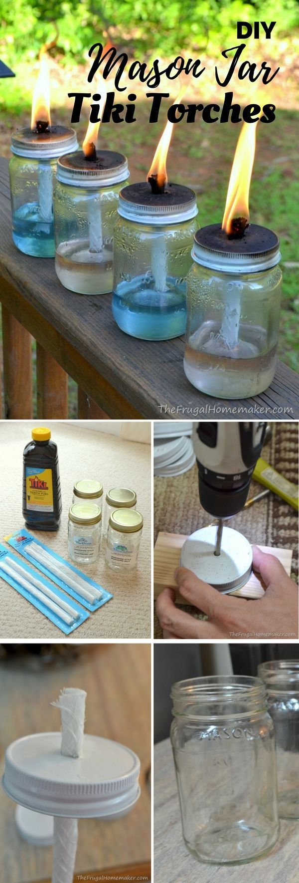 Check out the tutorial: #DIY Mason Jar Tiki Torches @istandarddesign