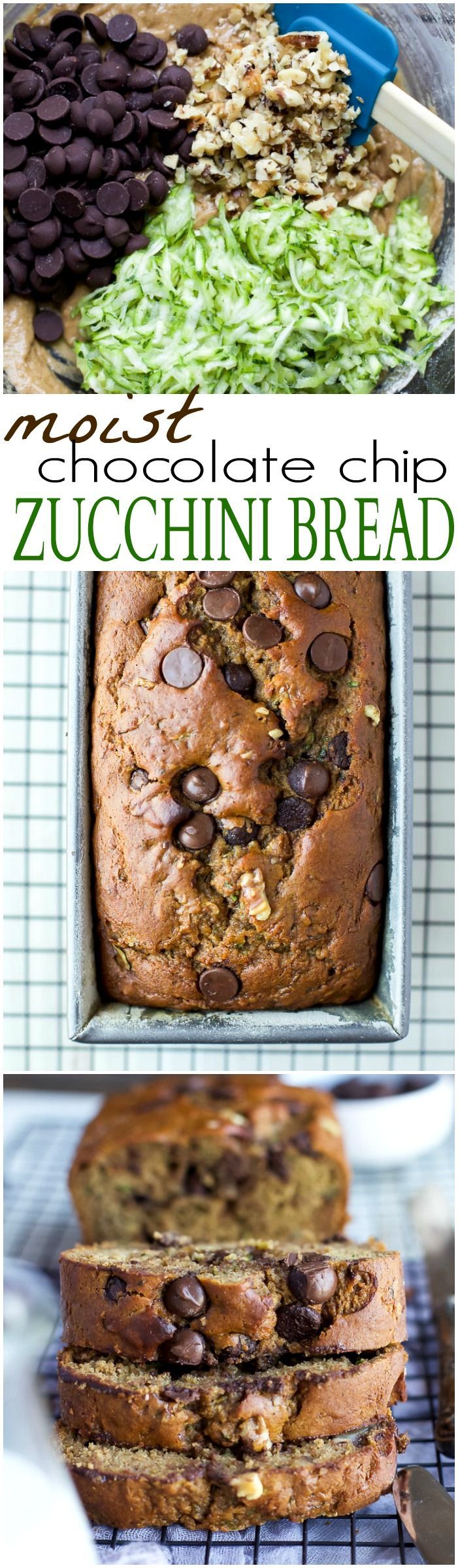 Chocolate Chip Zucchini Bread – its the Zucchini Bread Recipe youve been waiting for! This bread is moist, healthy from a…