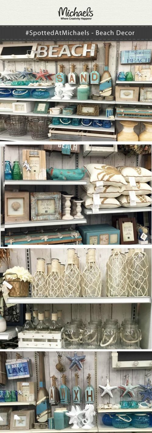 Coastal Beach Crafts and Decor at Michaels: http://www.completely-coastal.com/2008/01/craft-coastal-with-michaels.html