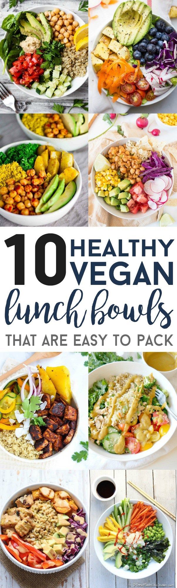 Ditch the fast-food and pack one of these vegan lunch bowls instead! They’re easy to prepare ahead of time and are full of