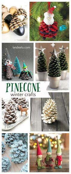 DIY Pinecone Crafts – so perfect for Winter and Christmas decorations.