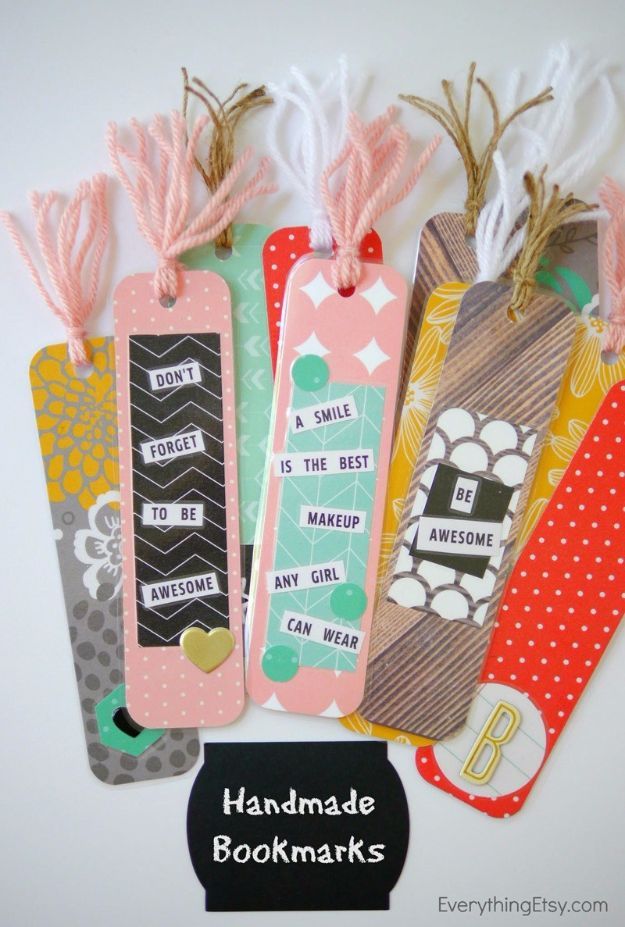 DIY School Supplies You Need For Back To School – DIY Handmade Bookmarks – Cuter, Cool and Easy Projects for Teens, Tweens and