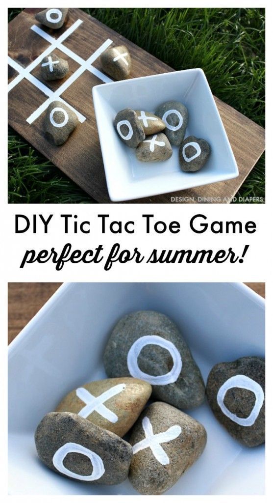 DIY Tic Tac Toe Game For Summer Gatherings from MichaelsMakers  Design Dining and Diapers