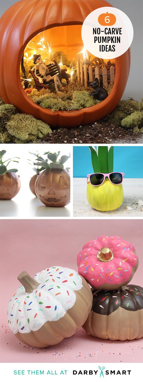 Easy No Carve Pumpkin Ideas that Make the Best Halloween Decorations