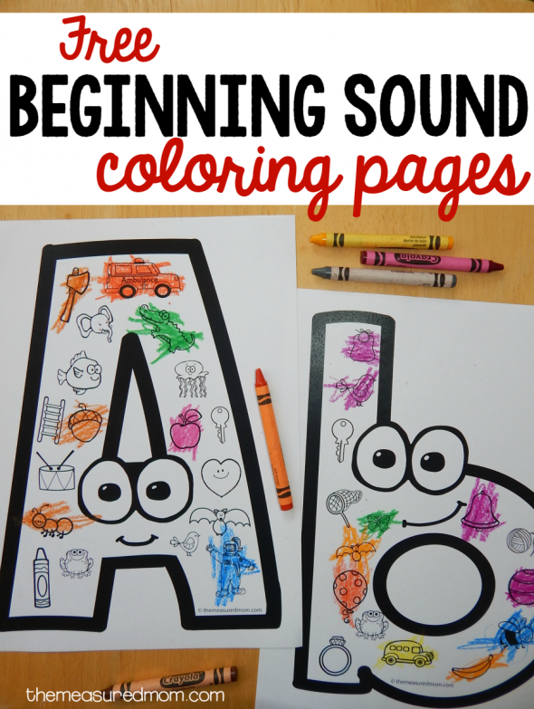 Free beginning sounds worksheets (updated!)