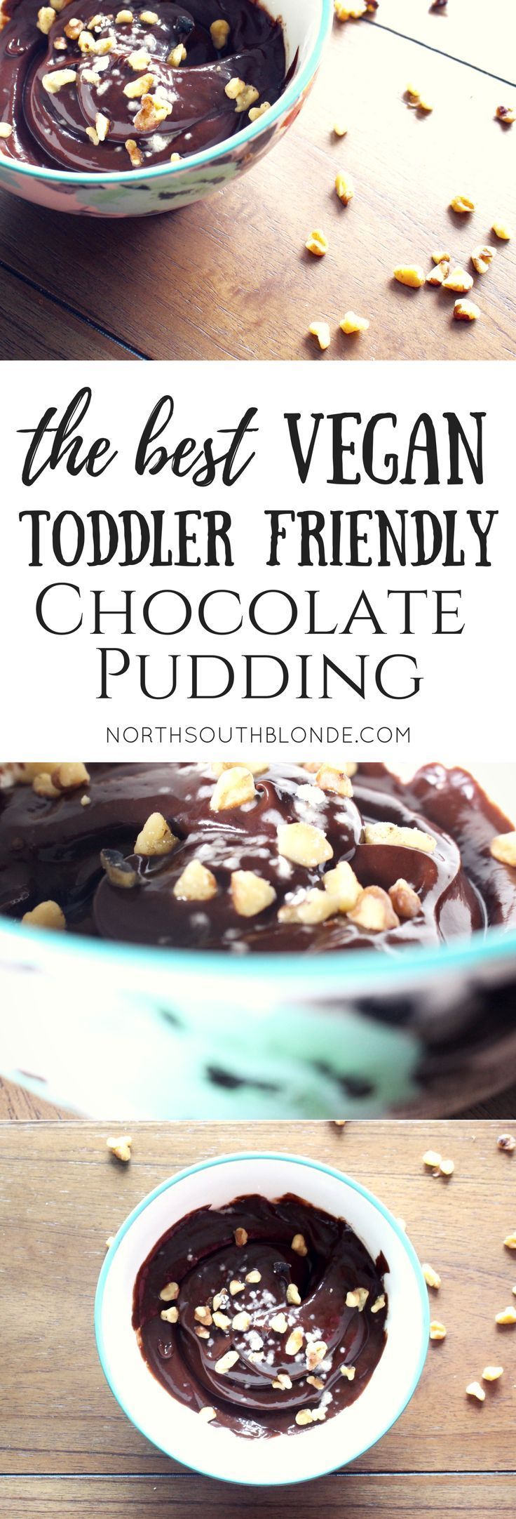 Gluten-free, dairy free, sugar free, egg free, vegan, vegetarian, & paleo chocolate pudding! Healthy toddler food, baby food,