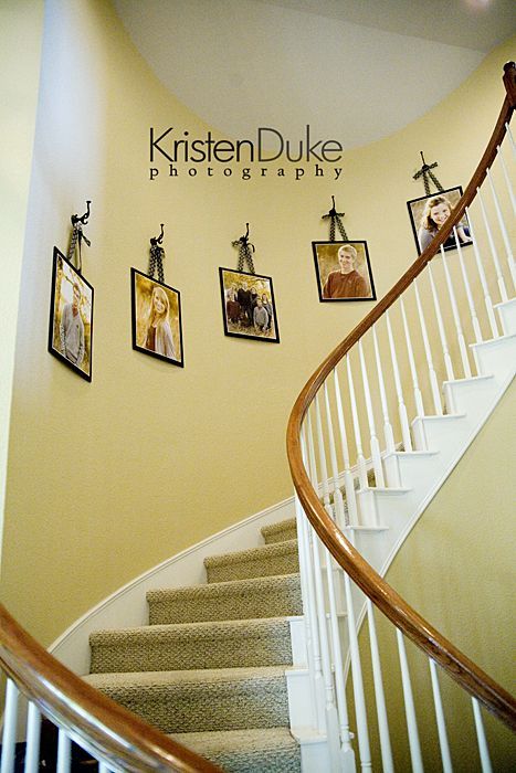 Great for Amanda’a wall by stairs.  Love the ribbon hanging