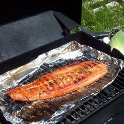 Grilled Salmon I  “A simple soy sauce and brown sugar marinade, with hints of lemon and garlic, are the perfect salty-sweet