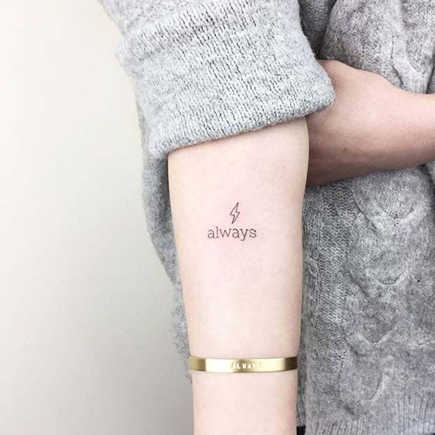 Harry Potter Small Tattoo Idea for Women