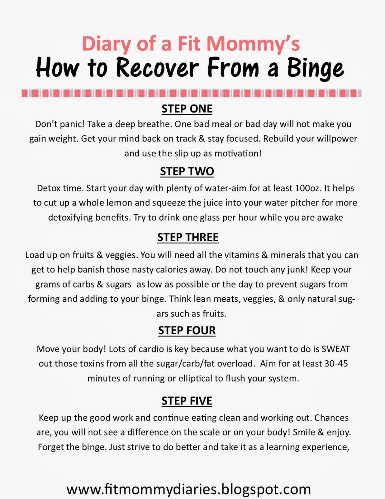 How to Recover From a Binge