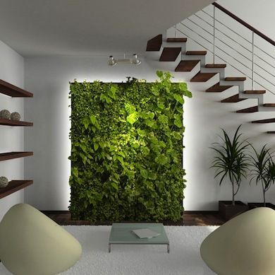 Indoor Vertical Garden; 10 Great Ways to Grow Your Walls Green Add life—literally!—to an interior space with a visually