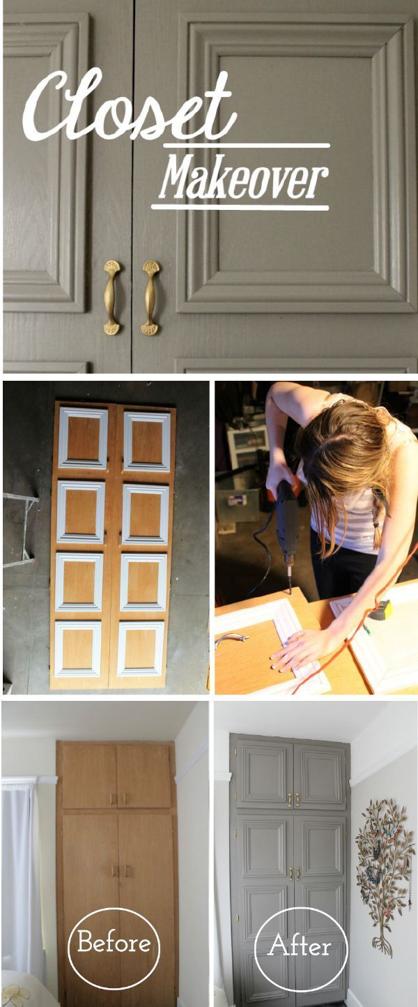 It doesnt take a complete remodel to transform the look of your master bedroom. Refacing your closet doors is easy with this DIY