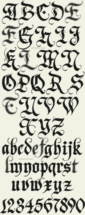 Letterhead Fonts / Dark Horse / Gothic Fonts