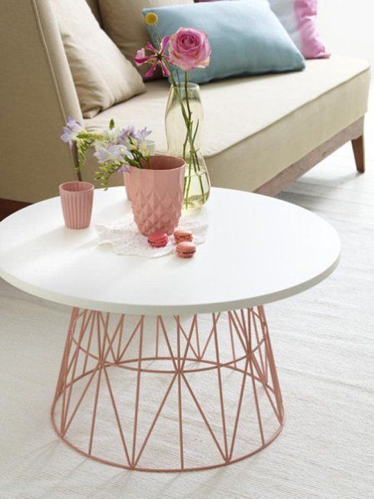 Lightweight Wire Basket Tables: DIY Decor Trend | Apartment Therapy
