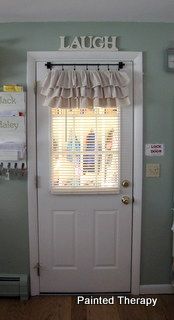 Make your own ruffled curtains from painters drop… I needed a little change in the kitchen. A little changed that included