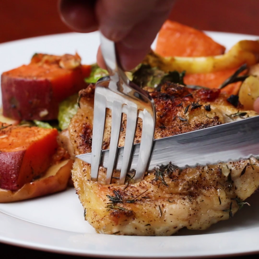 One-Pan Autumn Chicken & Veggie Bake