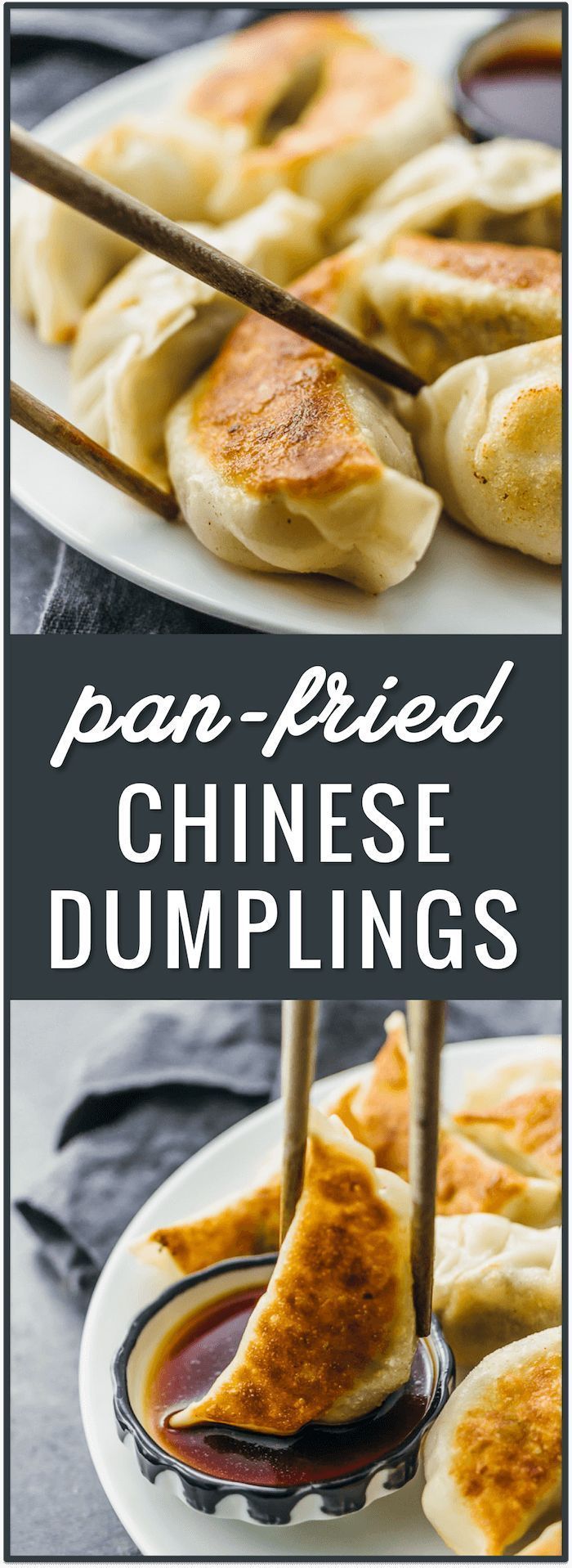 Pan-fried Chinese dumplings recipe, potstickers, pork dumplings, easy dumplings, how to cook dumplings from scratch, beef
