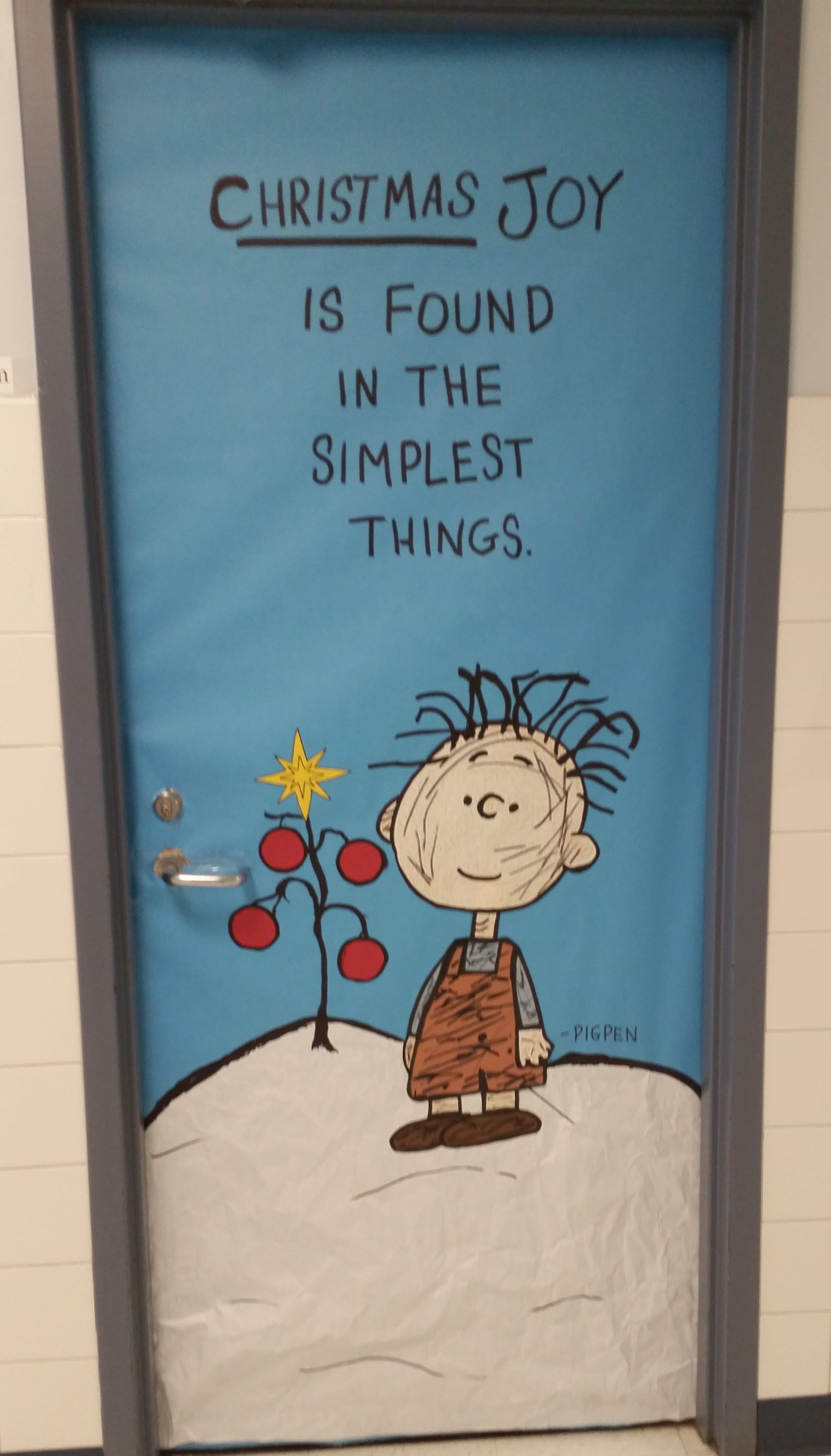 Pigpen – Charlie Brown Christmas Hall Teacher Workroom