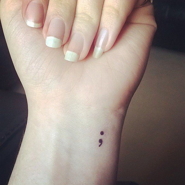 Semicolon Project | Tattoo Ideas | POPSUGAR Beauty