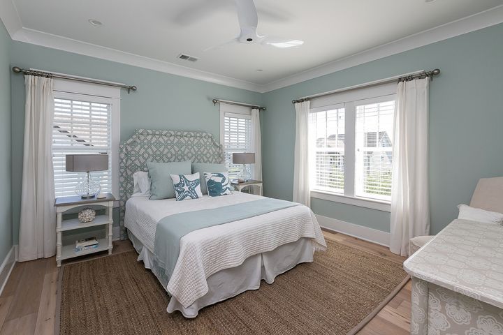 serene coastal bedroom | Mahshie Custom Homes