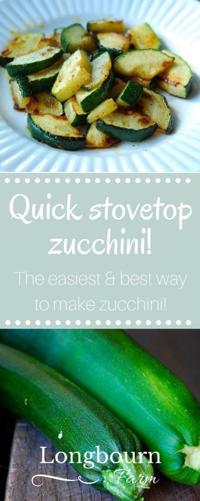 Simply sauteing zucchini on the stove top is one of my favorite ways to cook it! It’s so simple and quick, it may be the best way