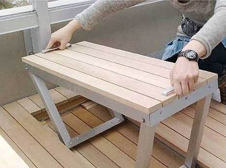 Spaceless: Hideaway Deck Furniture.  But Id probably do finger holes instead of handles to avoid tripping hazards