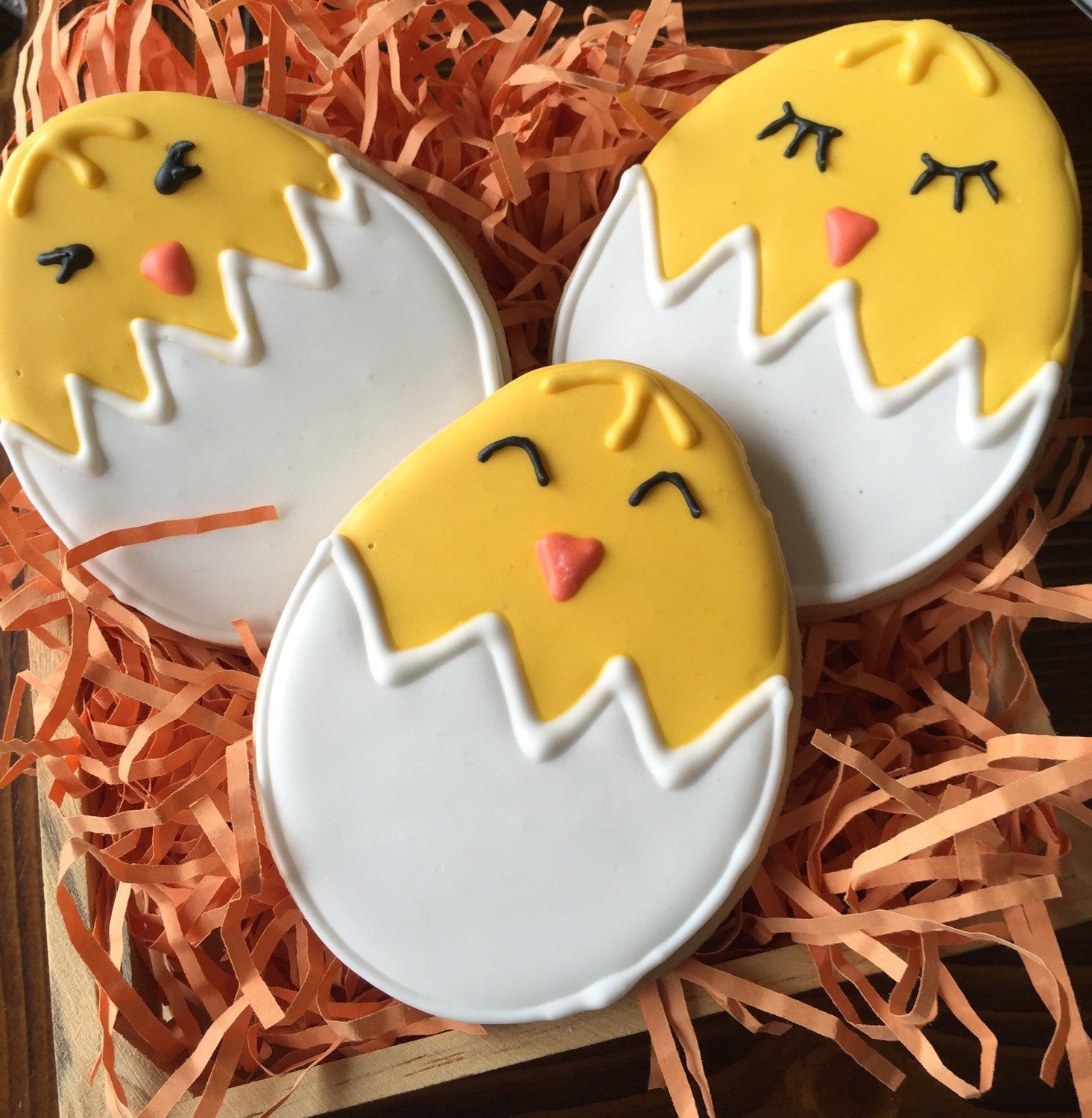 Spring Chick Sugar Cookies;  Easter cookies by SavannaSweets on Etsy