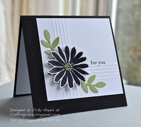 Stampin’ Up ideas and supplies from Vicky at Crafting Clare’s Paper Moments: Secret Garden – handkerchief-style!