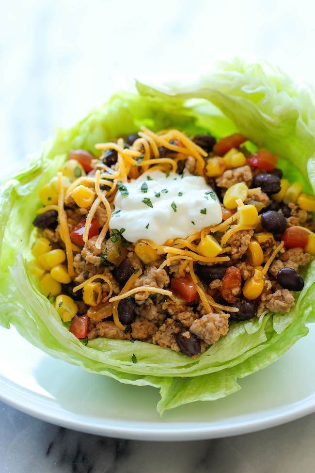 Taco Lettuce Wraps – A wonderfully healthy, low carb alternative to traditional tacos, packed with tons of flavor and protein!