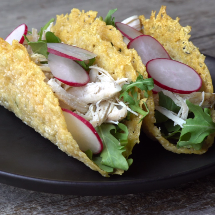 Taco shells made of cheese are the answer to every question you have.