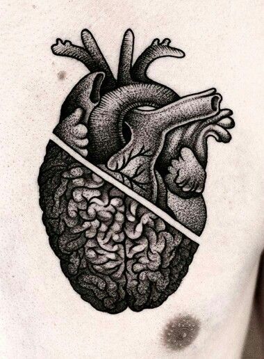 Tattoo // Coração cerebro