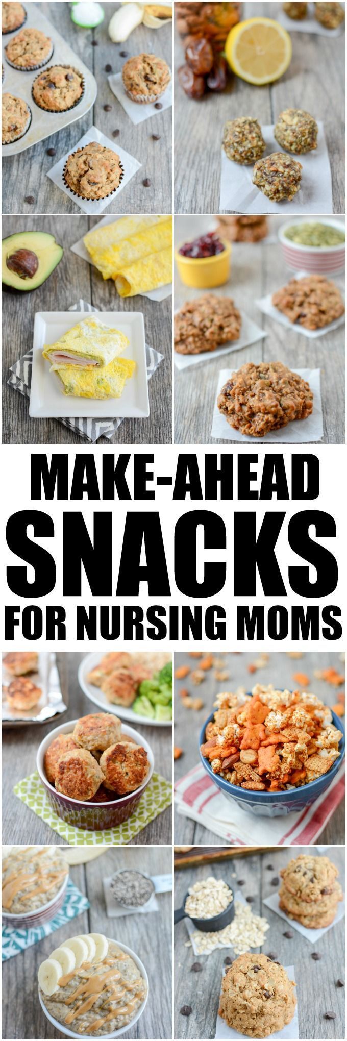 These Make-Ahead Snacks For Breastfeeding Moms are easy, healthy recipes to help keep your body fueled and energized while