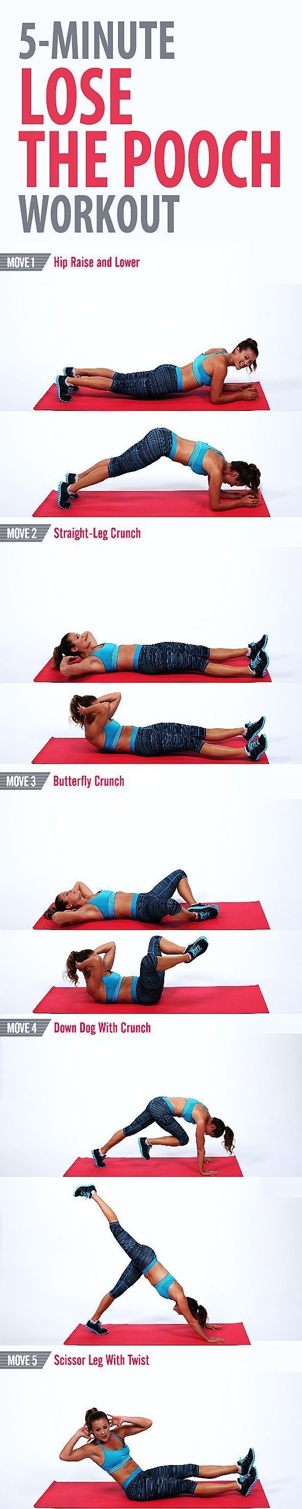 Try this quick and focused workout to tone the lower part of your abs and work off the pooch.