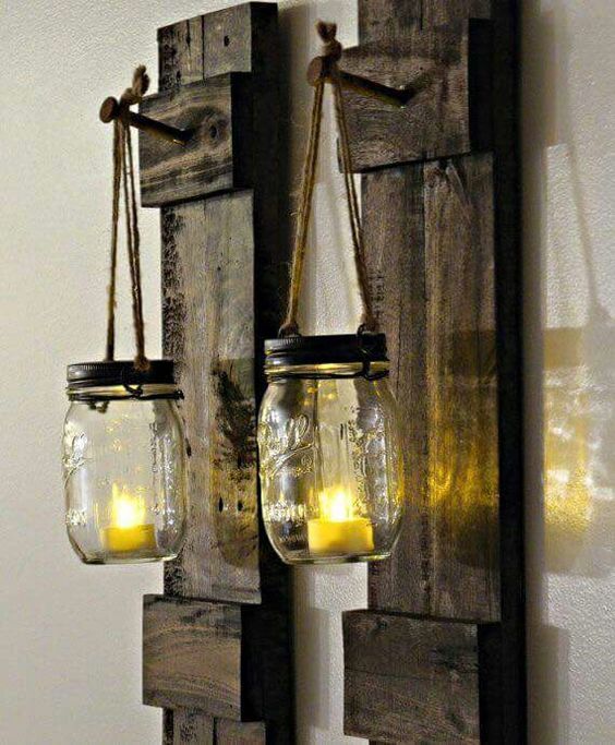 EXTERIOR Mason Jar Wall SCONCE Light - Mason Jar Light Fixture - The ... -   Mason Jar Sconce Ideas