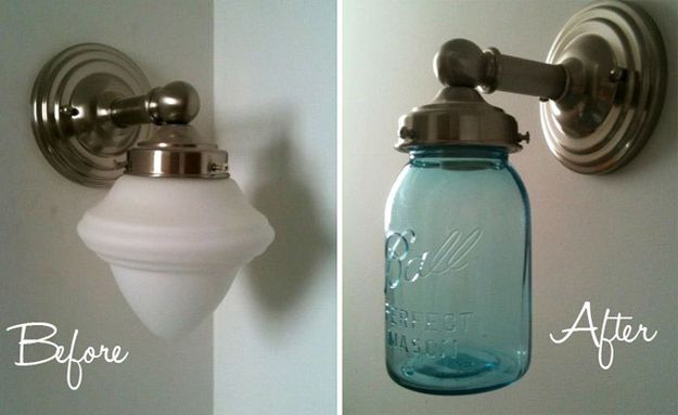 Mason Jar Sconce Ideas