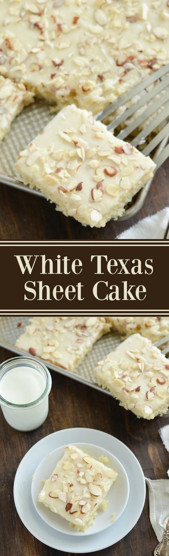 White Texas Almond Sheet Cake Dessert Recipe via The Novice Chef – This perfect buttery cake only takes 30 minutes from start to