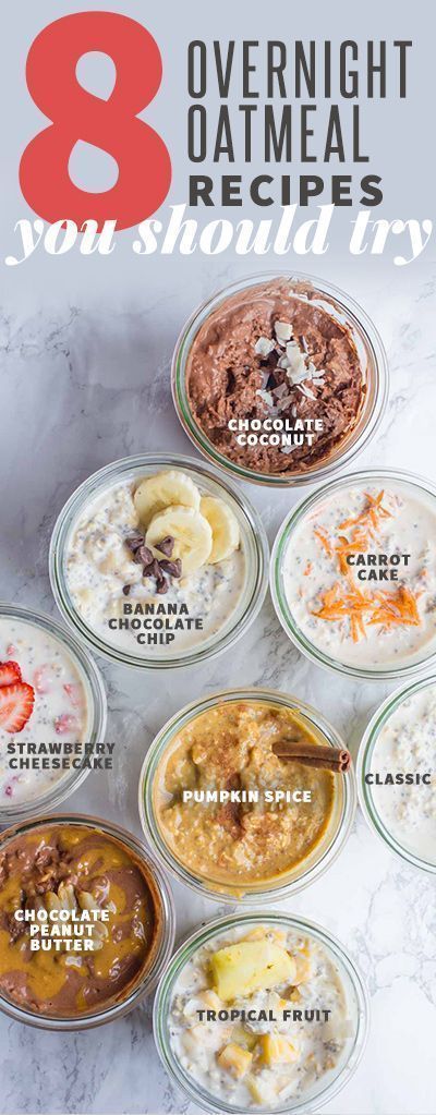 8 Classic Overnight Oats Recipes You Should Try: Perfect recipe for overnight guests during the holidays!