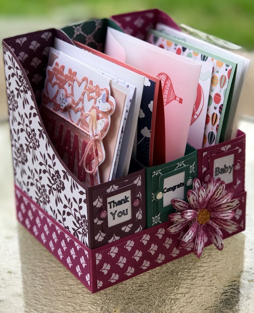 A2-Card Holder Stampin’Up! (PDF) I hope you enjoy making this adorable A2-Magazine card holder.  Click the link above for a