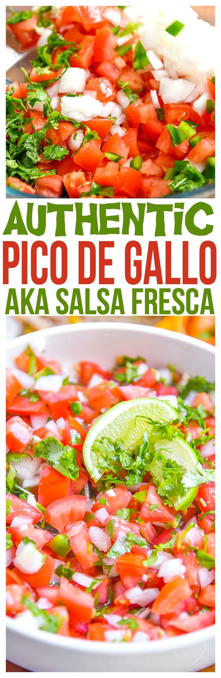 Authentic Pico de Gallo Recipe – By far the best pico de gallo recipe we’ve made. A fresh Salsa Fresca recipe for tacos, fajitas,