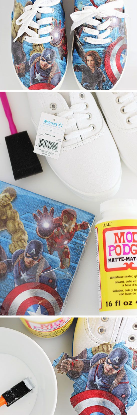 Avengers Superhero Shoes | 20+ DIY Christmas Gifts for Men | DIY Christmas Gifts for Teen Boys