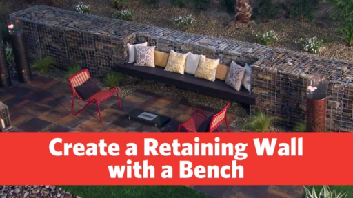 Build a Retaining Wall with Bench