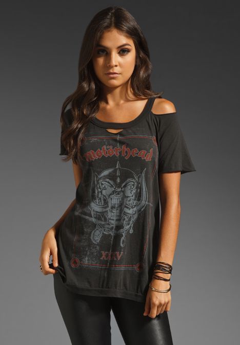 CHASER “XXXV” Motorhead Deconstructed Tee in Black at Revolve Clothing