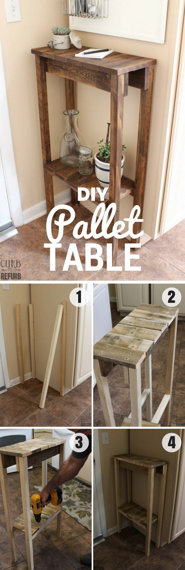 Check out how to build this easy DIY Pallet Table @istandarddesign